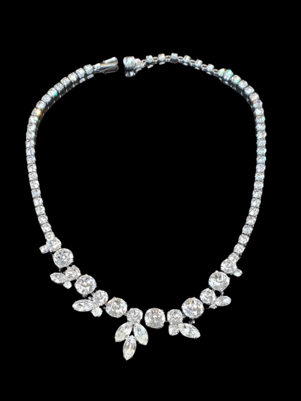 Sherman Crystal Choker Necklace 1960s